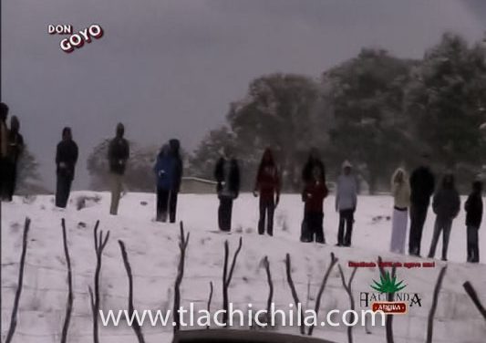 tremenda nevada en Tlachichila en el 2010